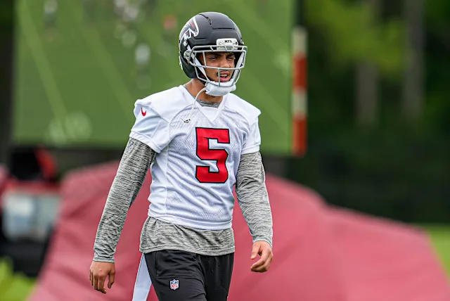 Drake London at training Camp