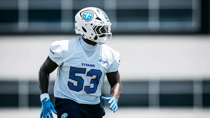 Titans rookie LB Anthony Hill Jr. practicing